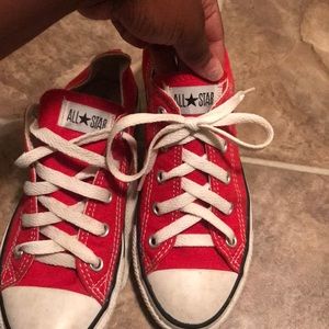 Red all star converse shoes